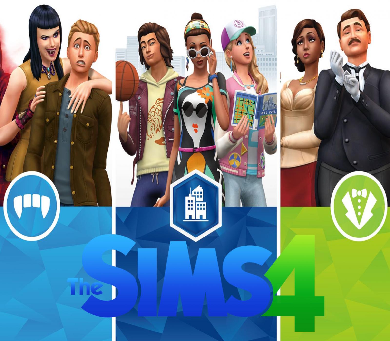 The Sims 4 - City Living + Vampires + Vintage Glamour DLC Bundle PC EA App CD Key