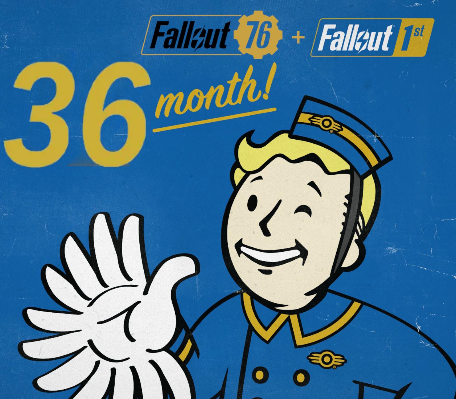 Fallout 76 + Fallout 1st 36 Months Subscription XBOX One / Xbox Series X|S Account