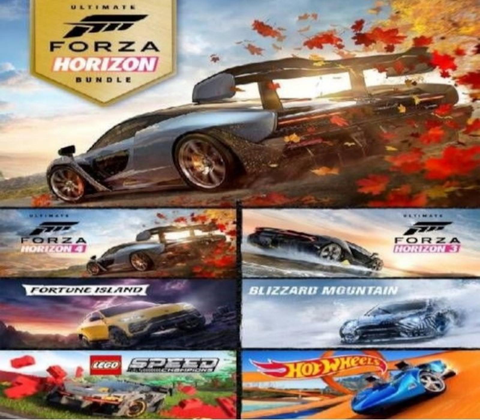 Forza Horizon 4 Ultimate Edition + Forza Horizon 3 Ultimate Edition Bundle AR VPN Required EN/FR/DE/IT/ES Languages Only XBOX One / Windows 10 CD Key