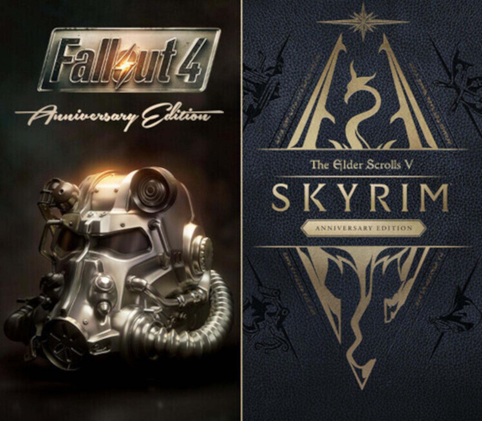 The Elder Scrolls V: Skyrim Anniversary Edition + Fallout 4: Anniversary Edition EU XBOX One / Xbox Series X|S CD Key