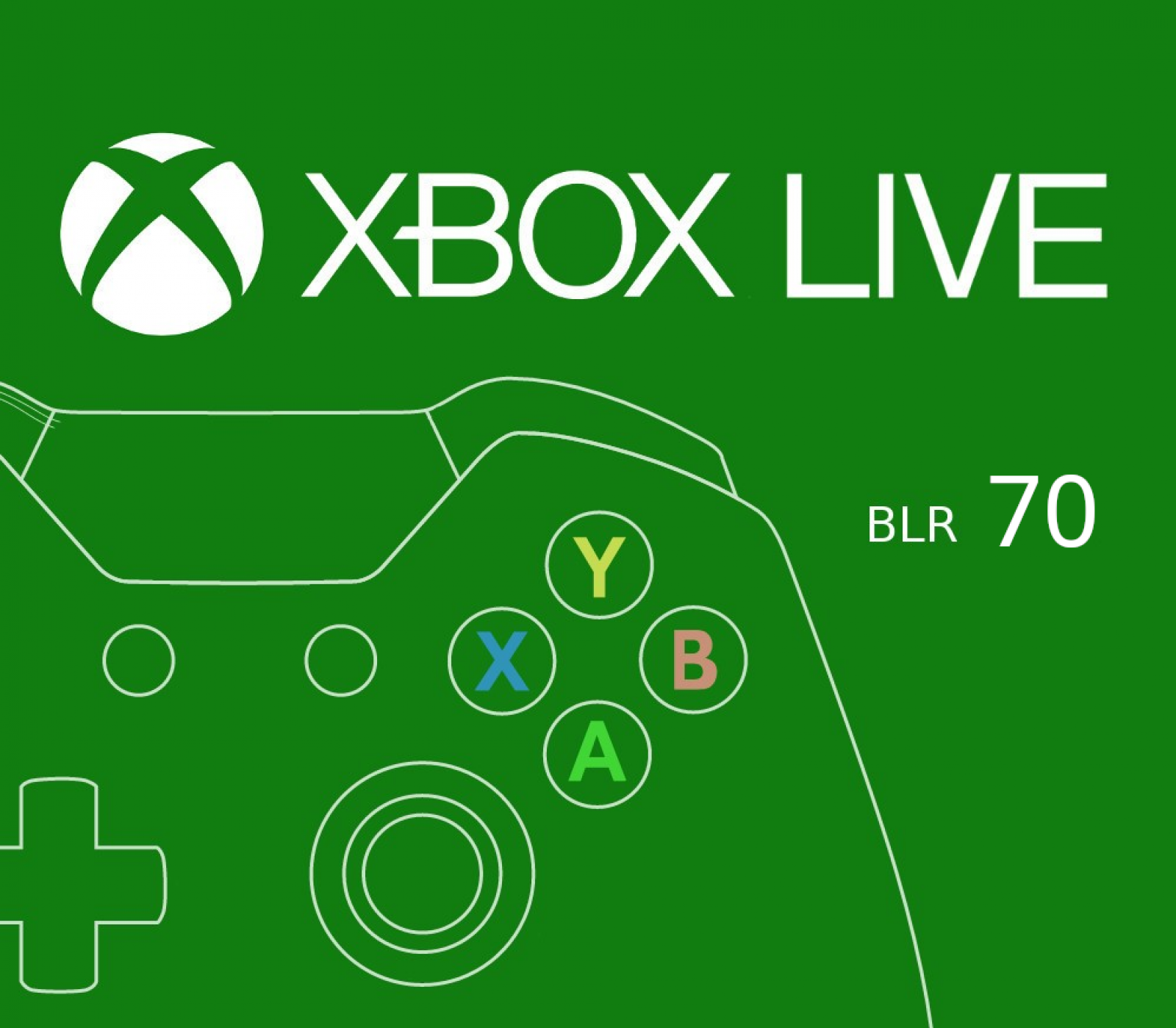 XBOX Live BRL 70 Prepaid Card BR