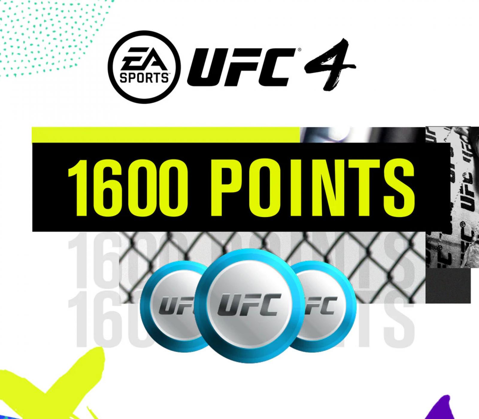UFC 4 - 1600 Points XBOX One / Xbox Series X|S CD Key