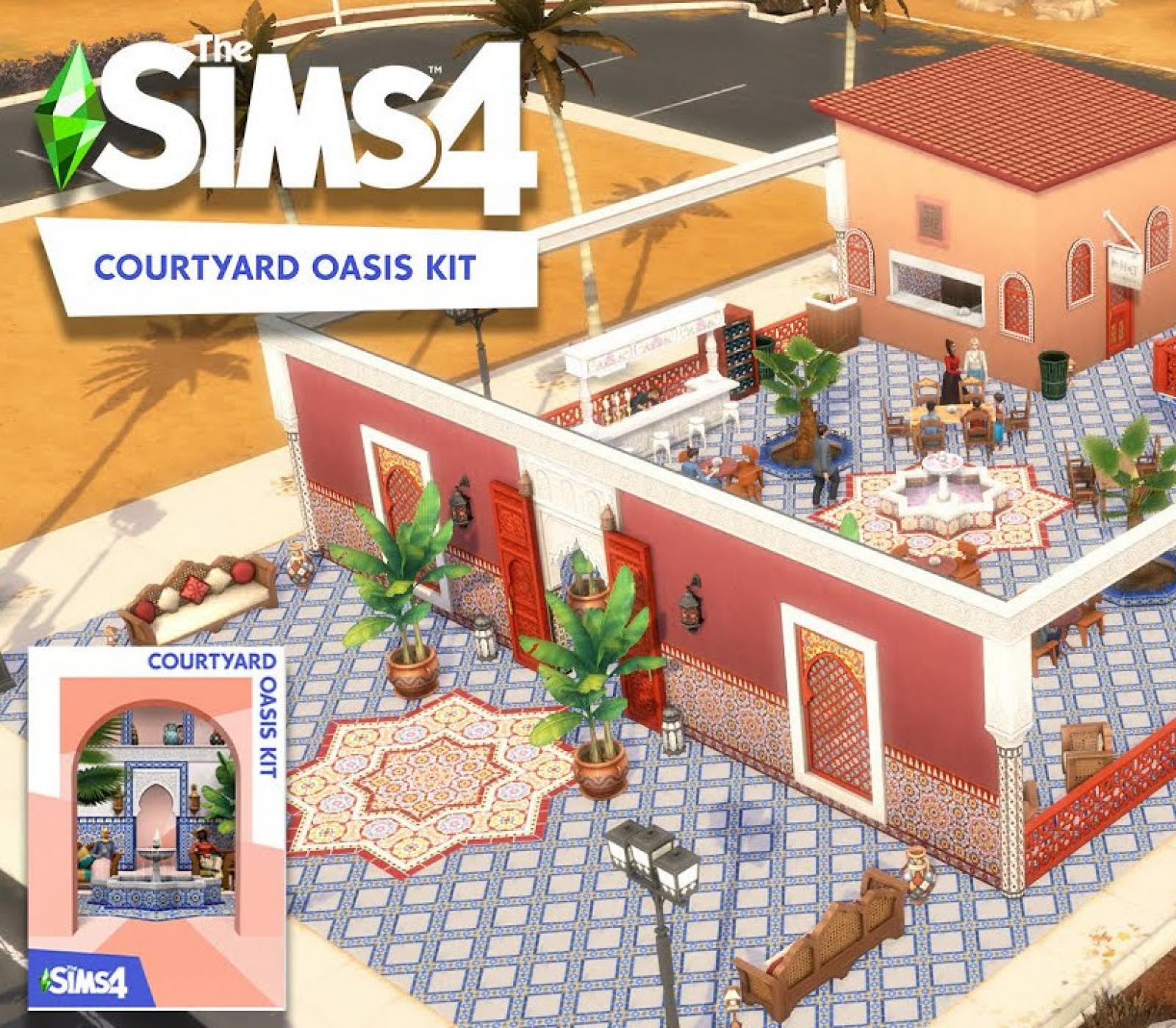 The Sims 4 - Courtyard Oasis Kit DLC PC EA App CD Key