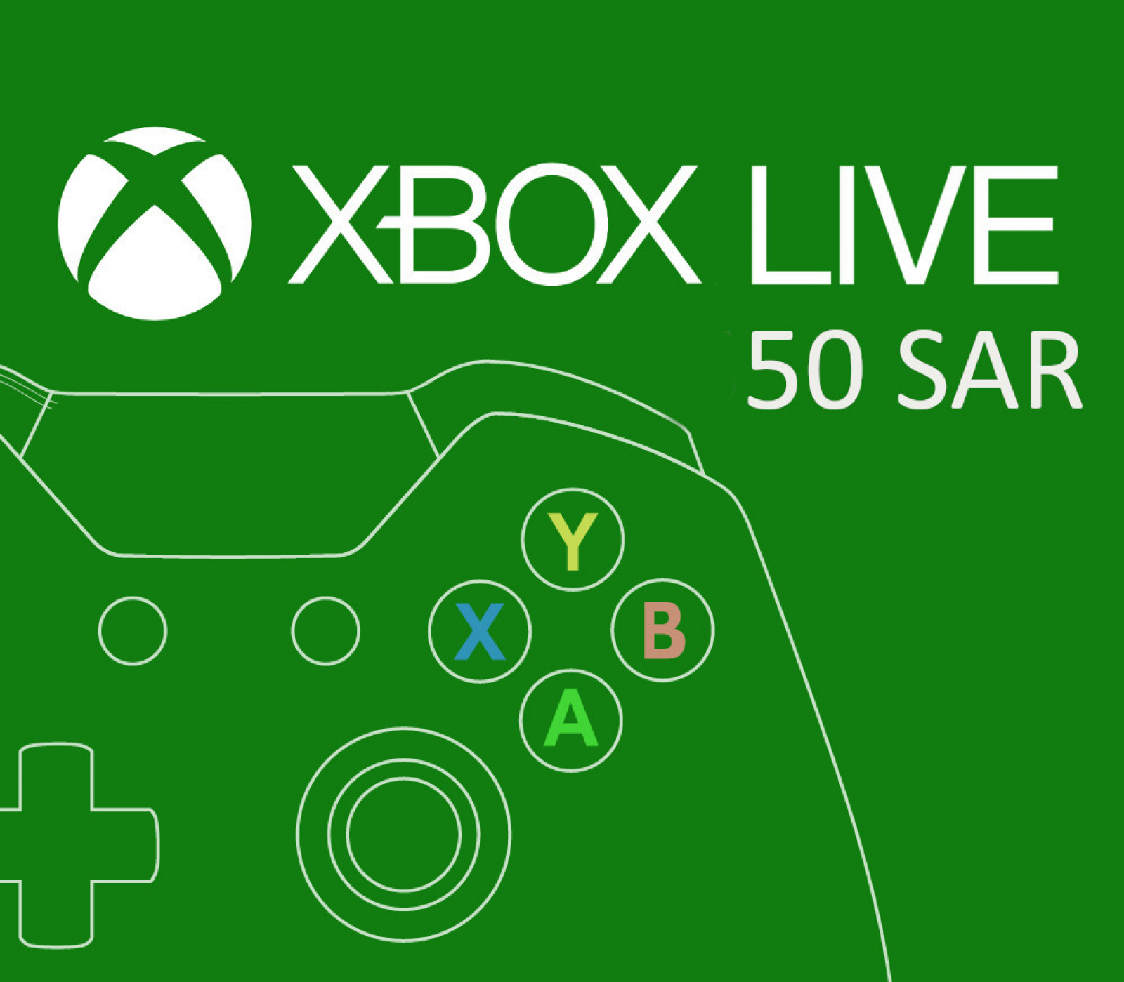 XBOX Live SAR 50 Prepaid Card SA