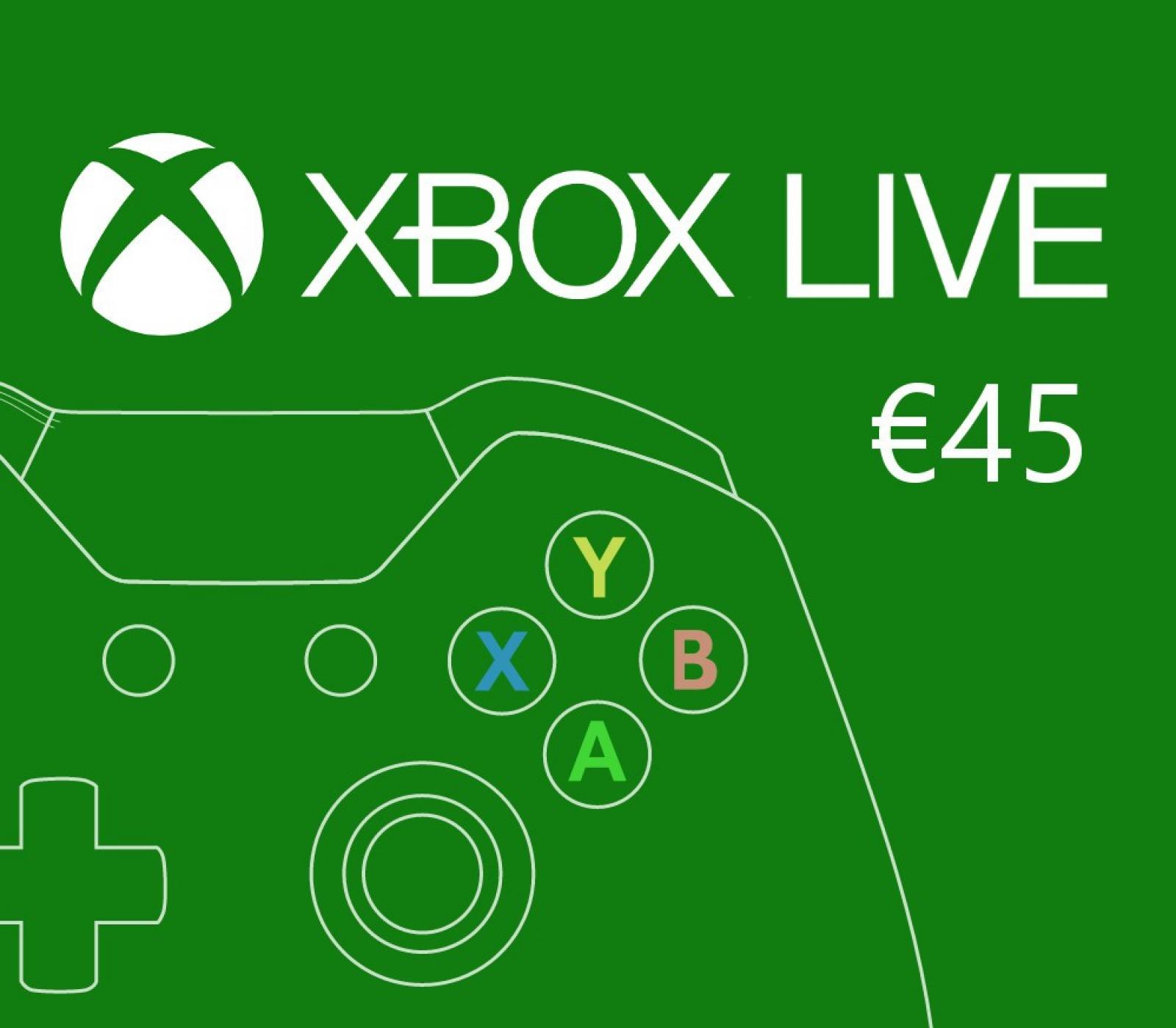 XBOX Live €45 Prepaid Card EU