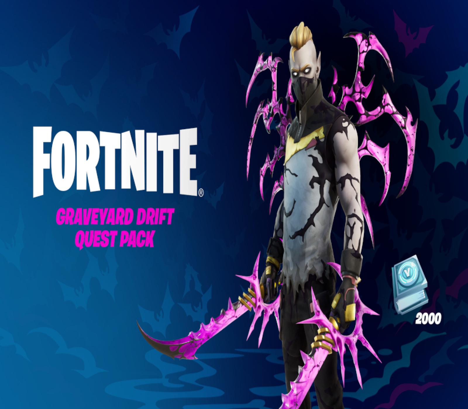 Fortnite - Graveyard Drift Quest Pack + 2000 V-Bucks Challenge TR XBOX One CD Key