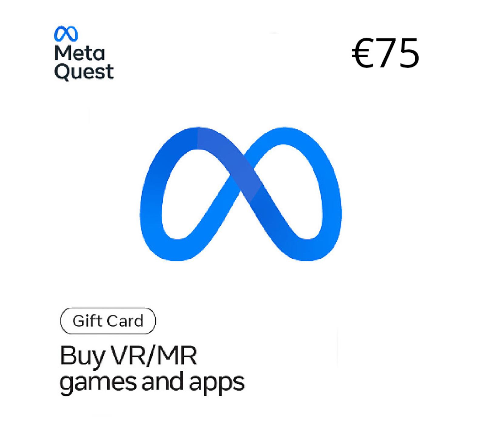 Meta Quest EUR 75 Gift Card FR
